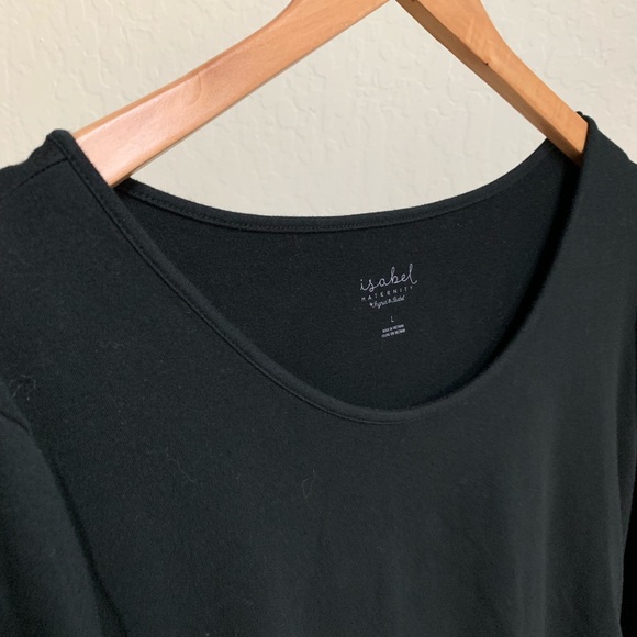 Isabel Maternity Black Midi Knit Dress - Picture 6 of 6